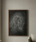 Smoke & Bone – original chalk drawing by BOUS, lifestyle view