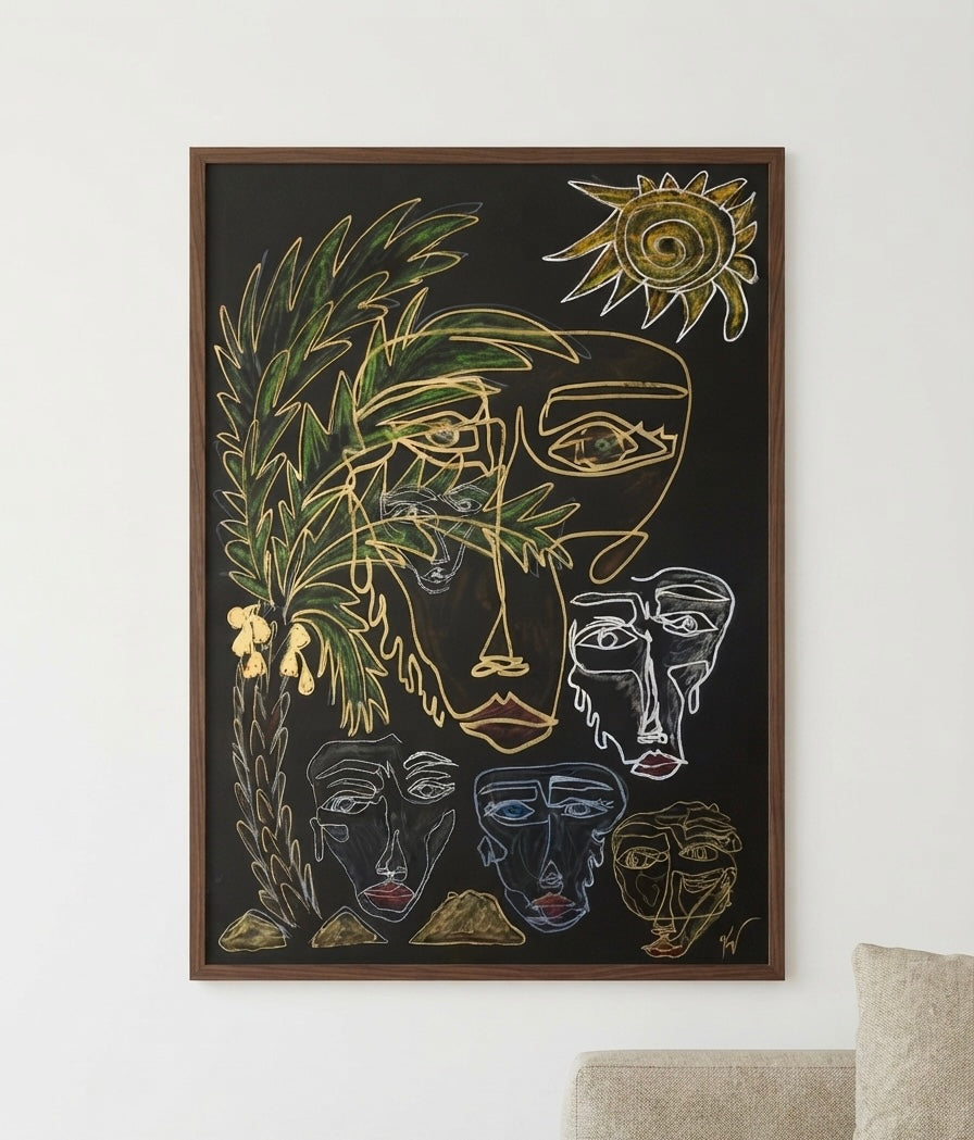 Under the Sun – original drawing by BOUS, straight lifestyle view