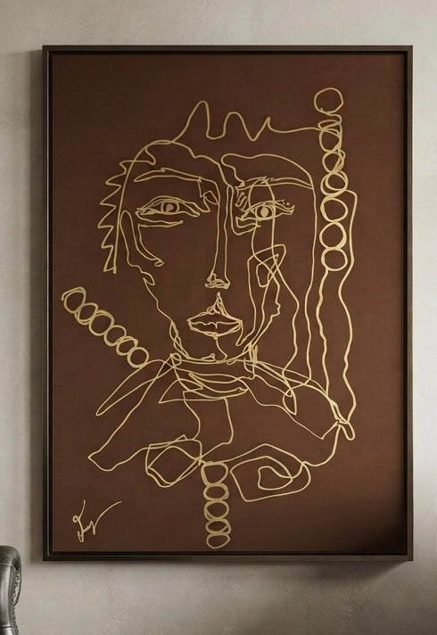 Brown Sugar – original drawing by BOUS, close-up on brown