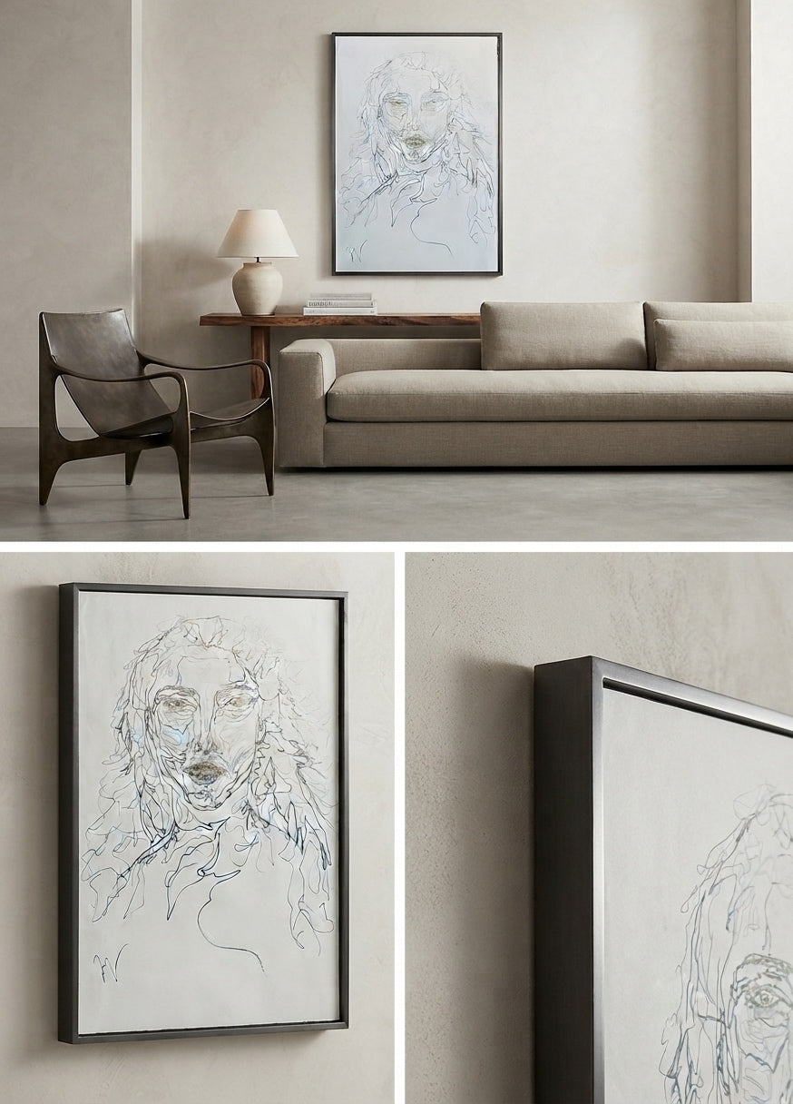 Wild Quiet – original drawing by BOUS, multi-view lifestyle collage